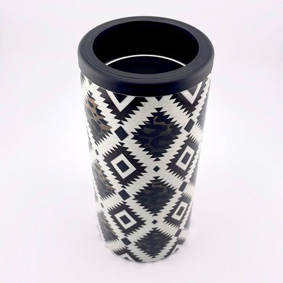 Leopard diamanté Skinny Can Hard Koozie - Picture 1 of 4